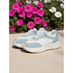 Women's Mesh Platform Sneakers with Contrast Color Panels – Breathable Sporty Walking Shoes for Errands and Travel - Image 7