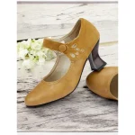 Women's 1930s Vintage Style Mary Jane Pumps with Cutout Design and Mid-Heel, Comfortable Dress Shoes for Office and Formal Events - Image 4