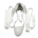 Women's Green Satin Ballet Flats with Long Ribbon Ties, Elegant and Comfortable Shoes for Weddings and Special Occasions - Image 3