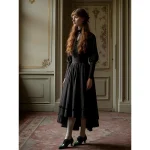 Women's Edwardian Era Green Oxford Heels – 1900s-1910s Vintage Lace-Up Victorian Mid-Heel Dress Shoes with Brogue Detailing, Perfect for Tea Parties, Cosplay and Historical Events - Image 7