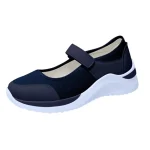 Women's Breathable Mesh Mary Jane Sneakers with Velcro Strap – Lightweight Casual Walking Shoes - Image 7